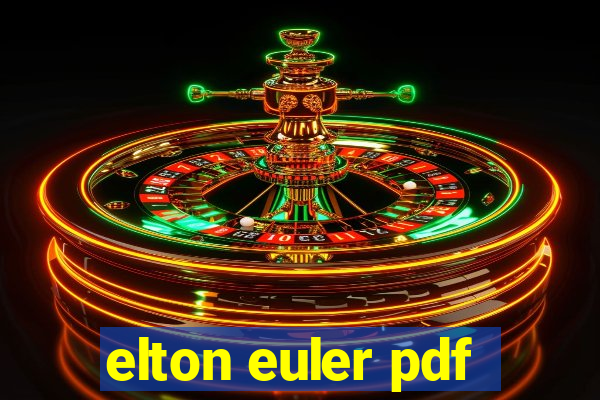 elton euler pdf